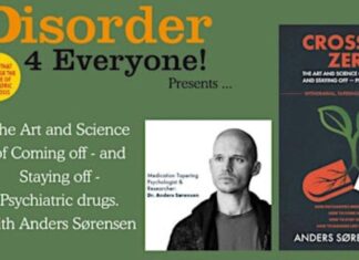8. desember: Kunsten og vitskapen om korleis trappe ned – og av – Psykiatriske medikament. Med Anders Sørensen Bilde av plakat - A disorder 4 Everyone! Med Anders Sørensen +8.12.2025
