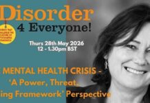 AD4E 28 mai 2026: Psykisk helsekrisa – Makt Trussel Meining Plakat: A Disorder 4 Everyone arrangement 28. mai 2026: THE MENTAL HEALTH CRISIS – A ‘Power Threat Meaning Framework’ perspective